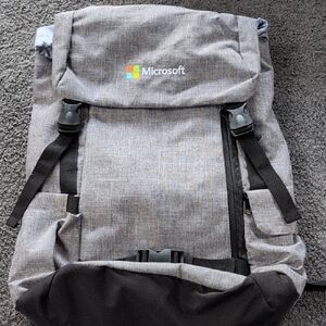 Microsoft Urban Gray and Black Backpack